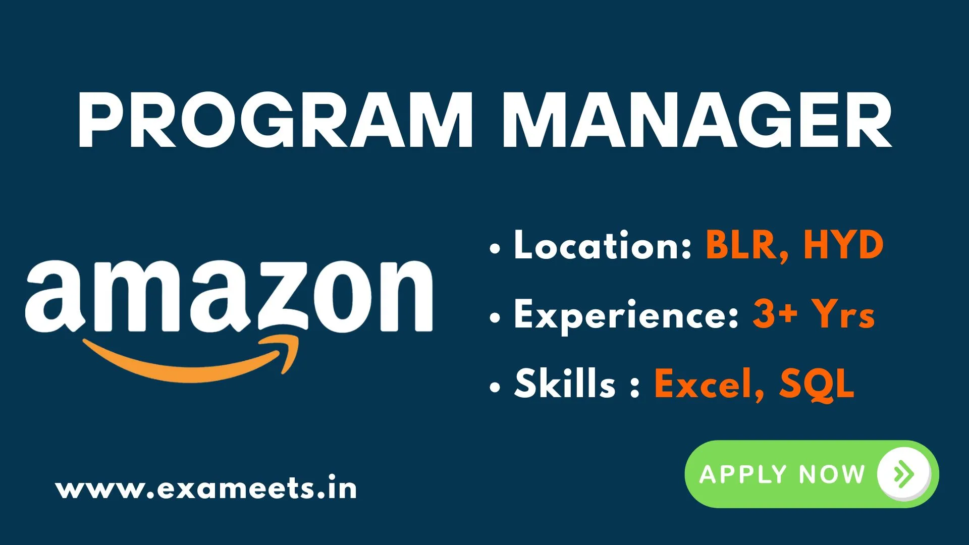 Amazon Program Manager – Seller Support | Apply Now