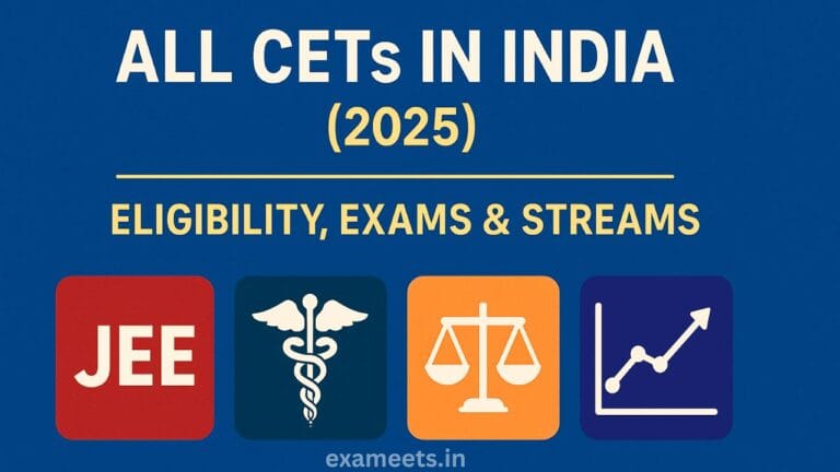 All cets in india (2025) – eligibility, exams & streams