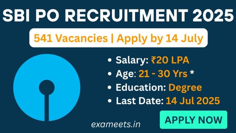 Sbi po recruitment 2025