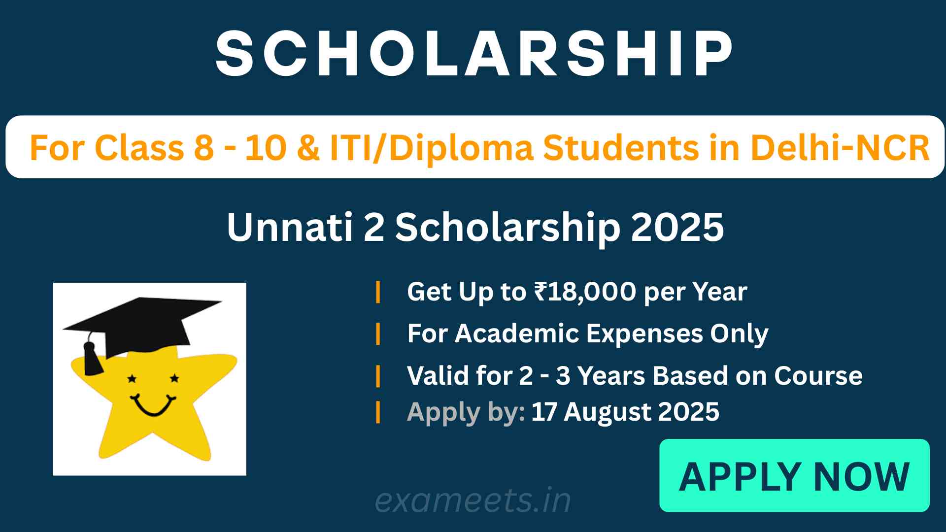 Unnati 2 Scholarship 2025 – Get ₹18,000 for Education