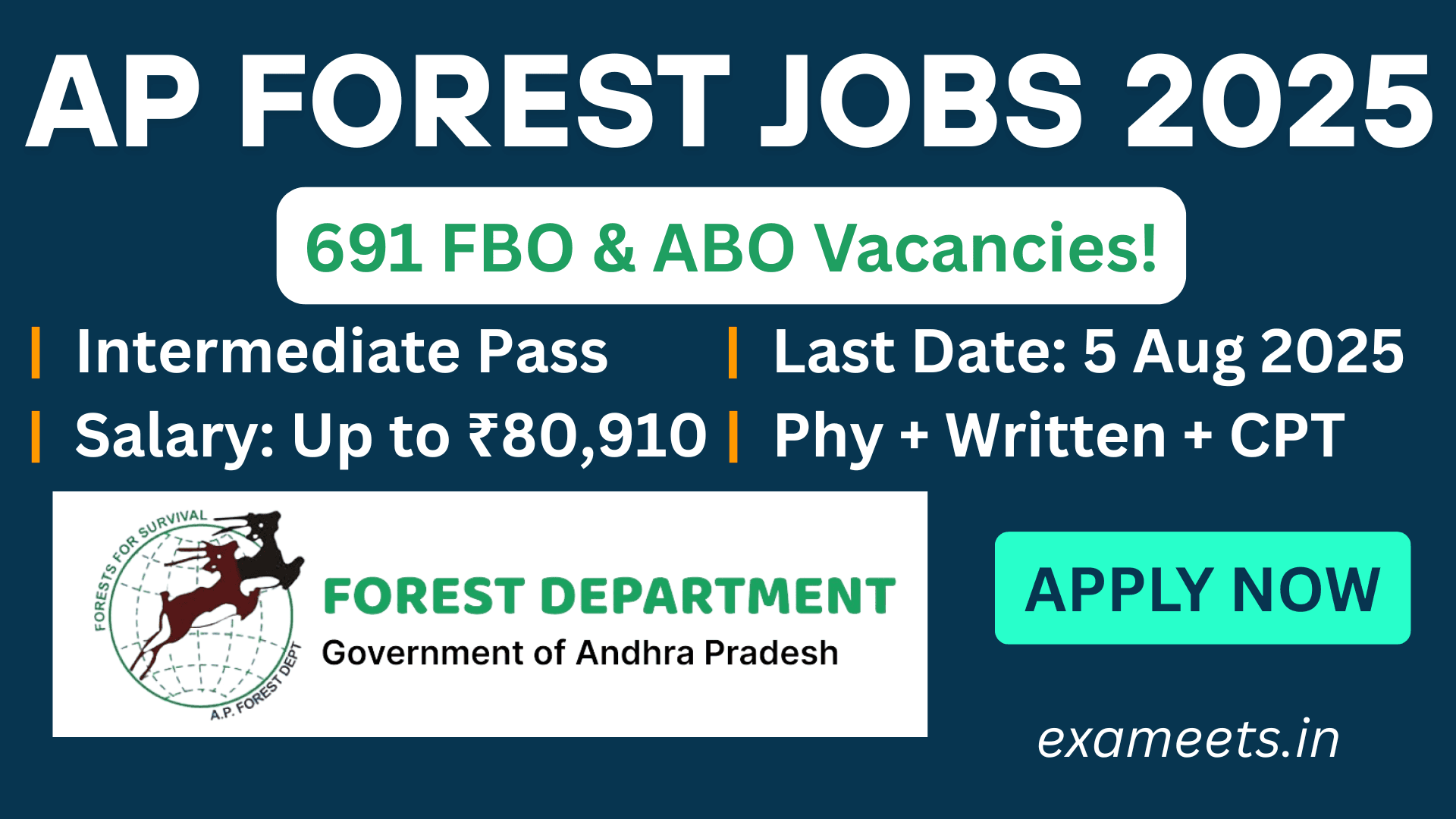 APPSC Forest FBO & ABO Recruitment 2025 – 691 Posts Apply Now
